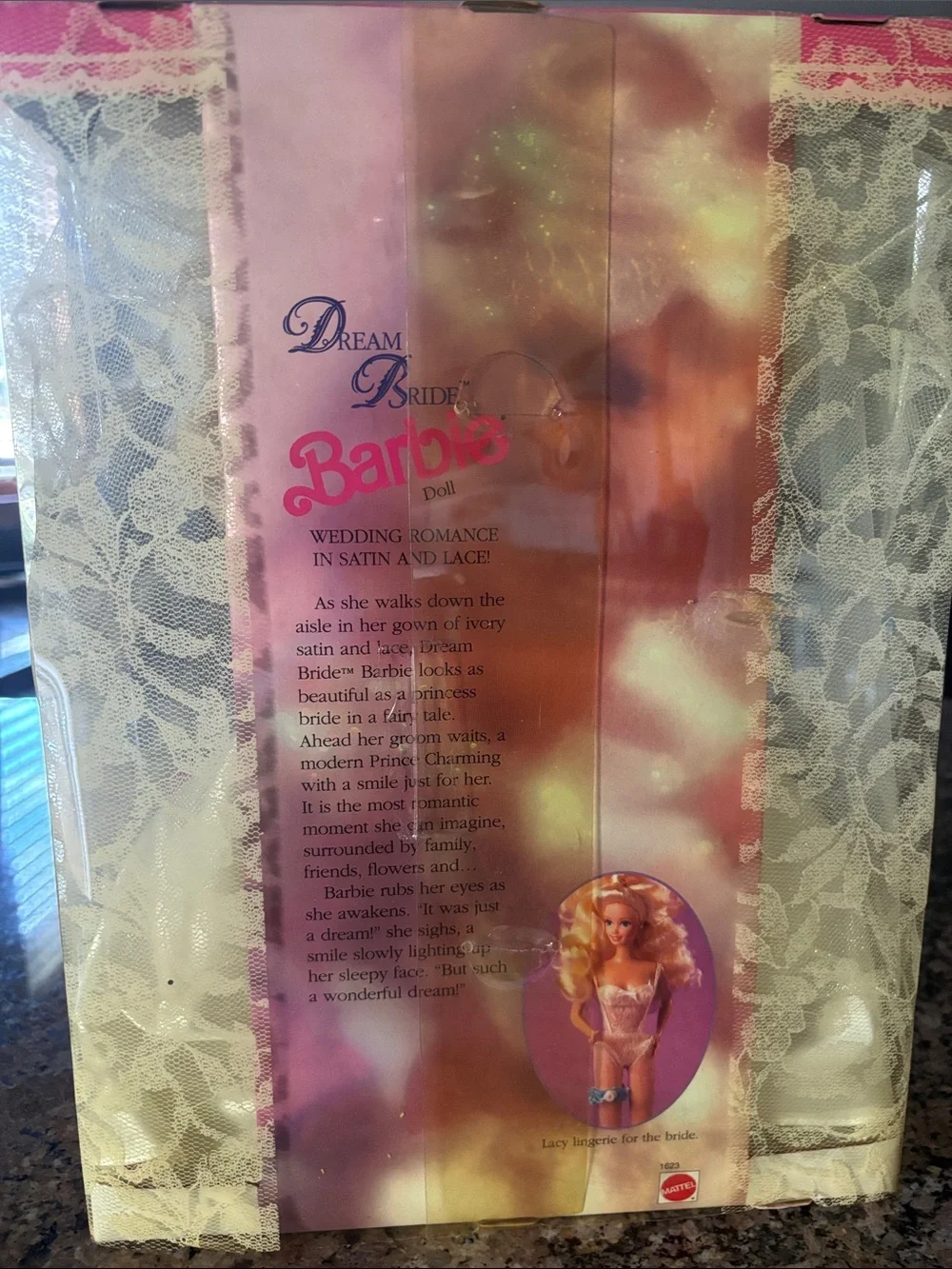 Barbie Dream Bride Doll in White and Pink Bridal Gown